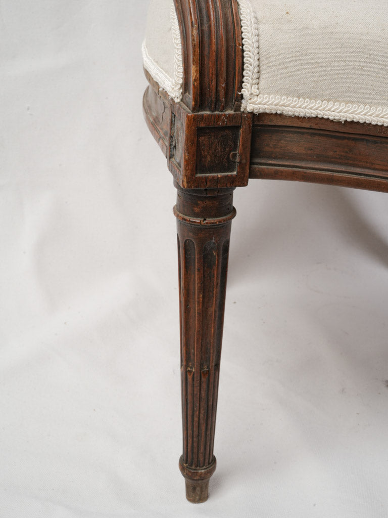 Chic reupholstered French chair  