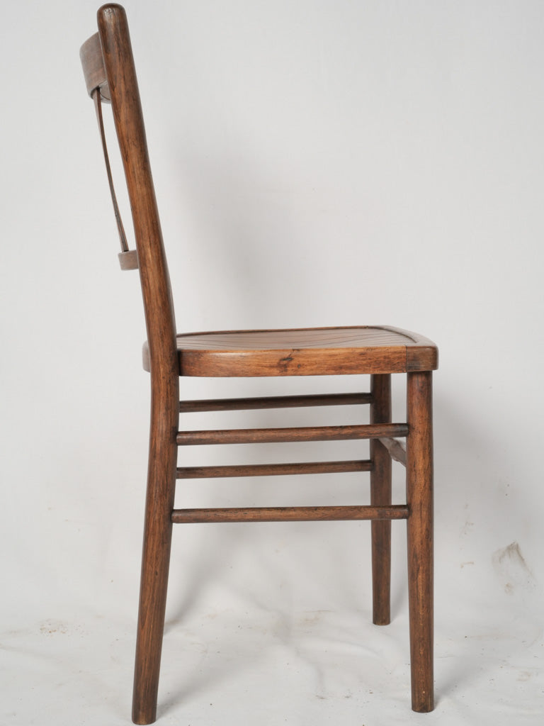 Antique hourglass back cafe chair