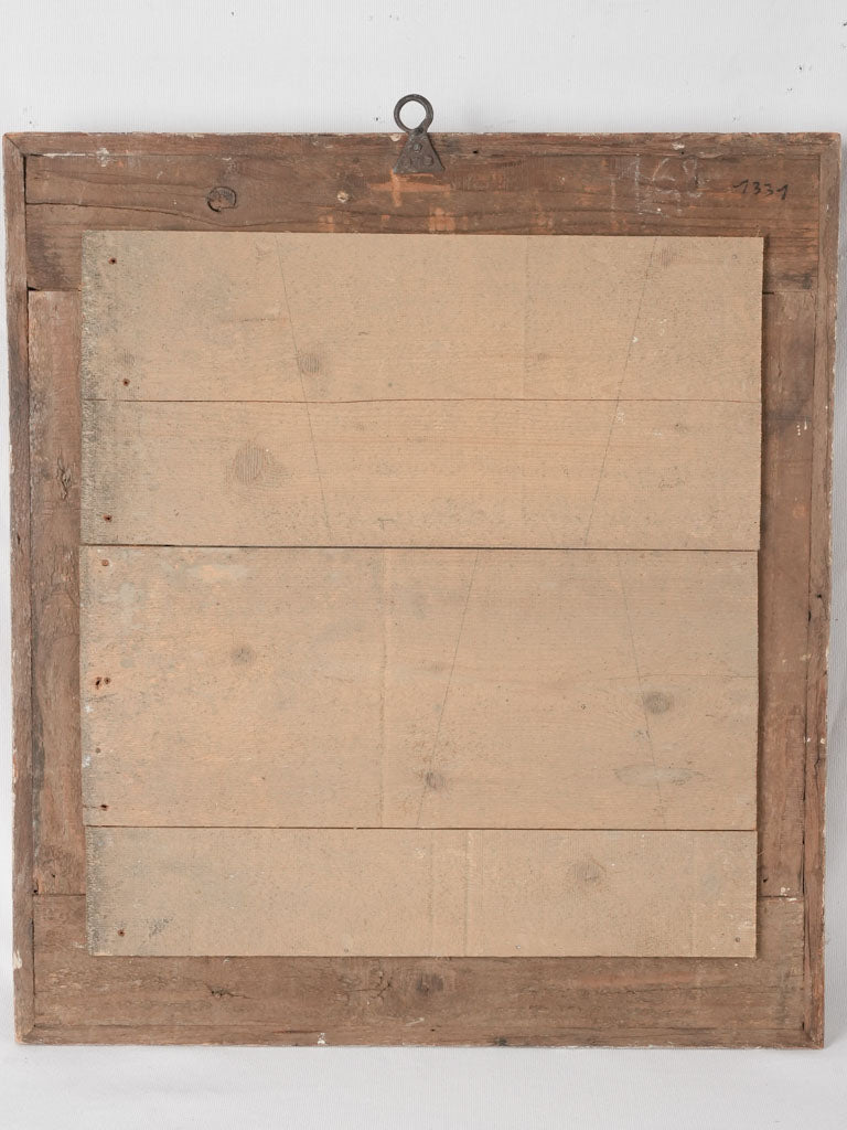 Traditional aged-glass silver mirror