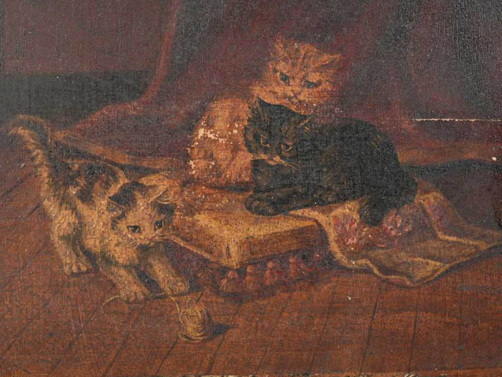 Timeworn classic domestic scene panel