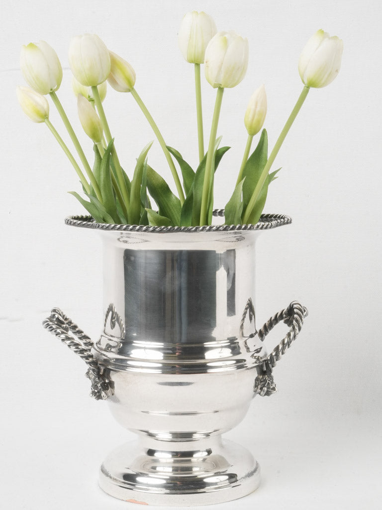 Mid-century gadrooned design ice bucket