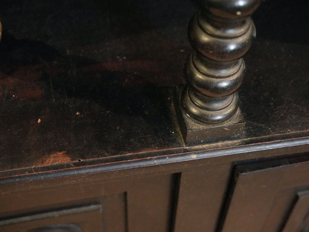 Deep tone architectural bookcase