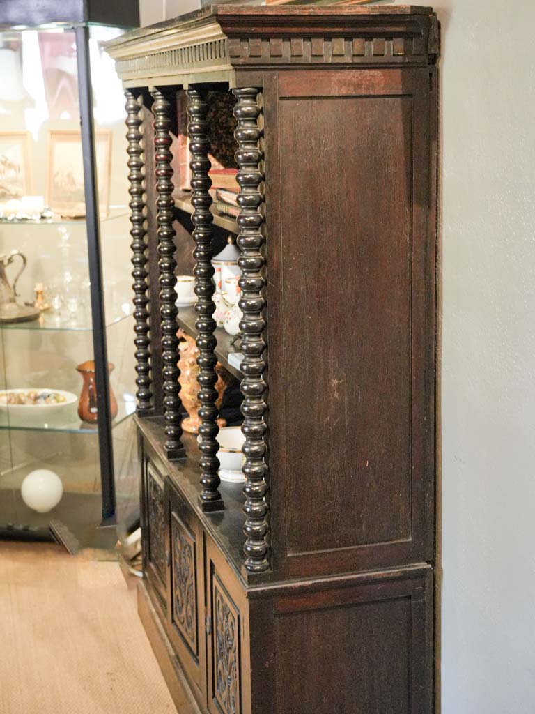 Black paint finish bookcase