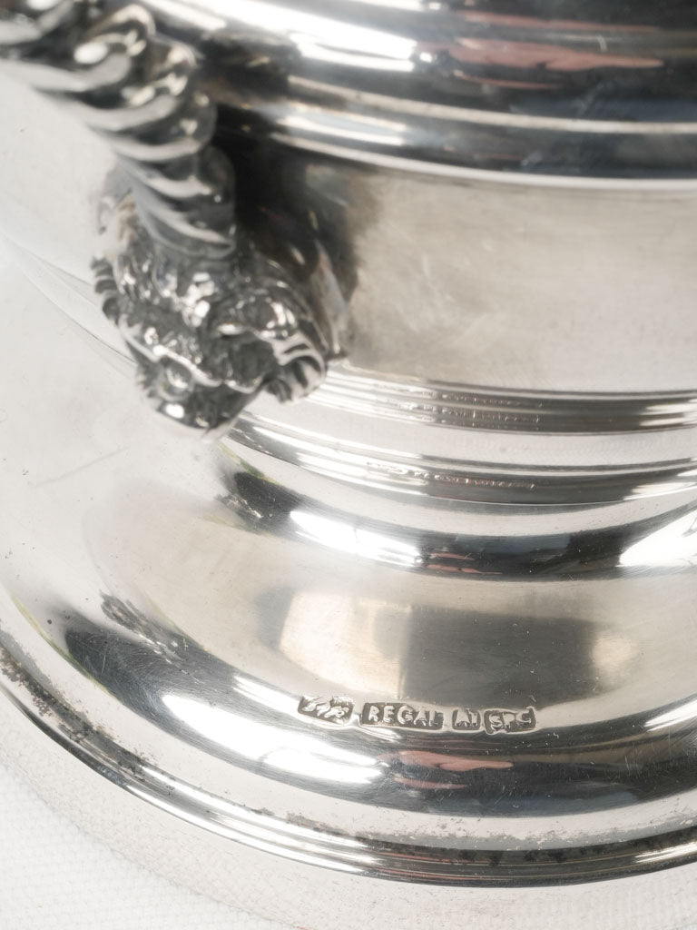 Timeworn silver ice bucket