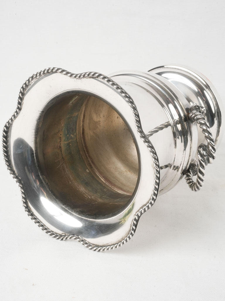 Classic mid-century silver wine bucket