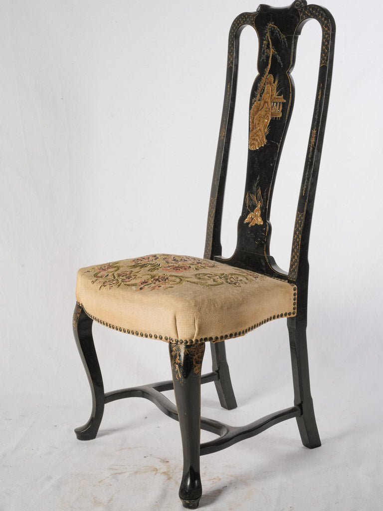 Sophisticated 1970s lacquer dining suite