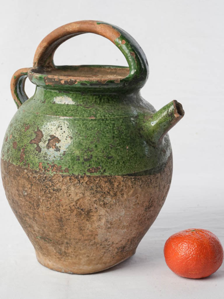Timeworn rustic double-handle jug