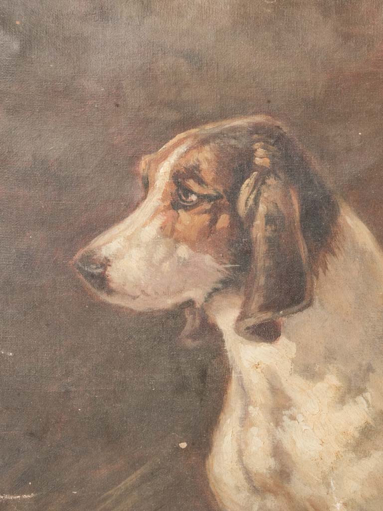 Rustic French breed canvas painting