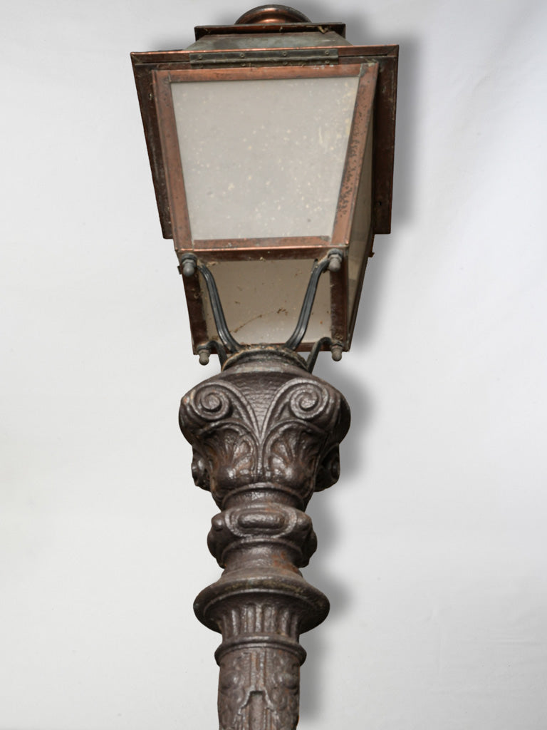 Vintage ornate estate driveway lights