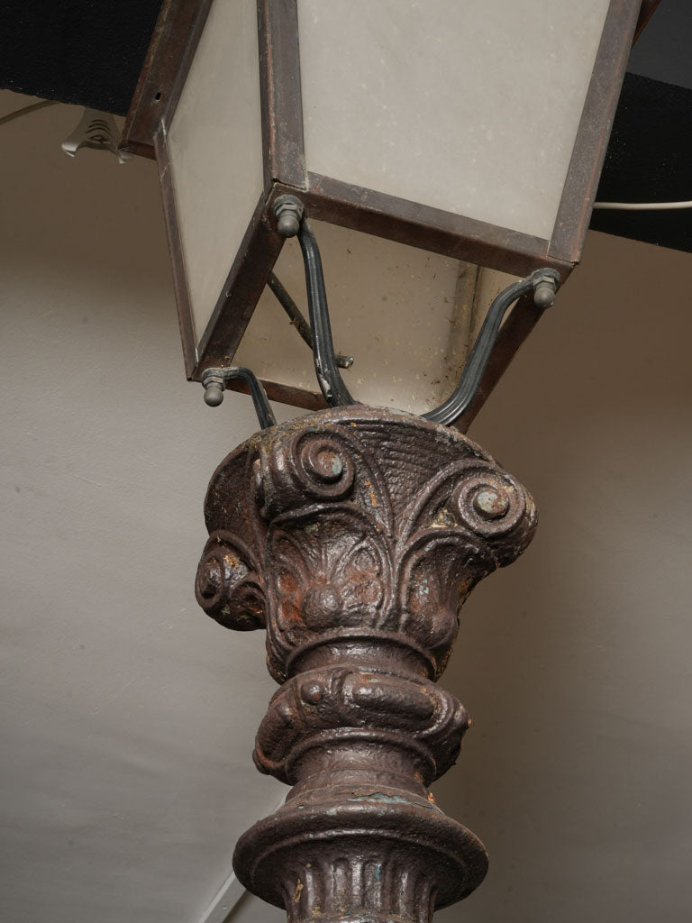 Richly adorned cast iron lampposts