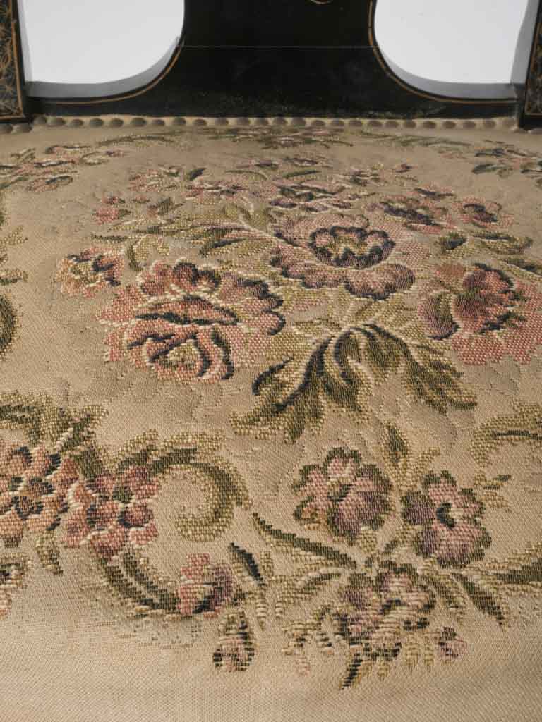 Antique black lacquer Chinoiserie table