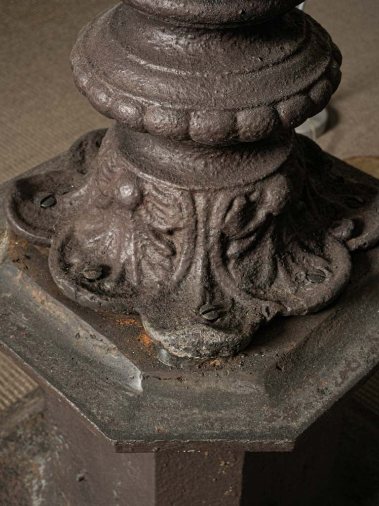 Heritage-inspired iron courtyard lamps