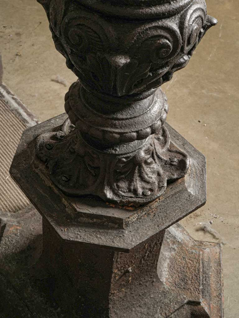 Rare classical motif iron lampposts