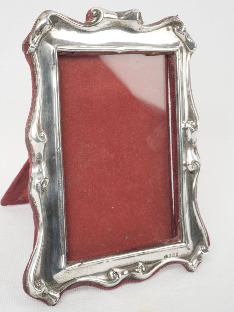 Ornate vintage silver picture frame