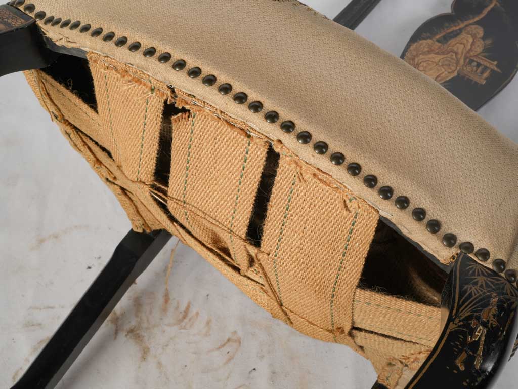 Vintage sophisticated lacquer dining set