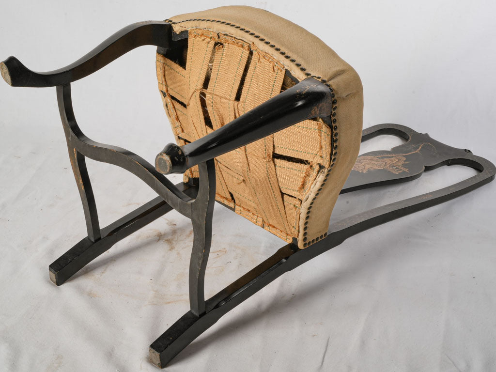 Dramatic gilded dining room ensemble