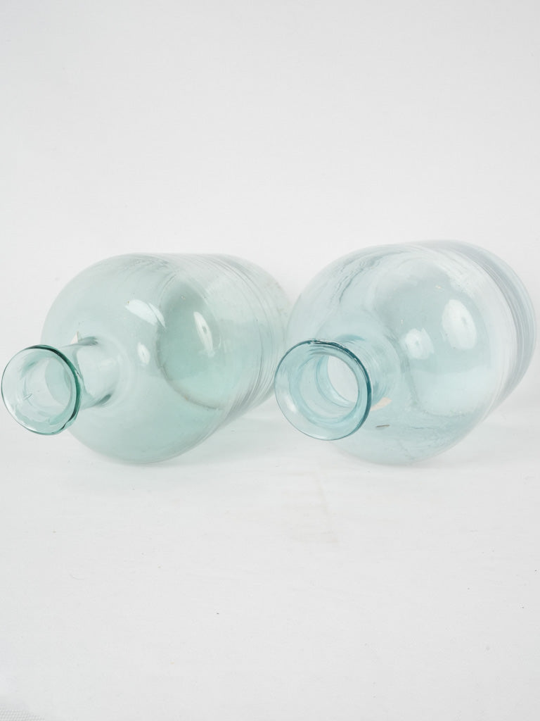 Collectible vintage French plum alcohol decanters
