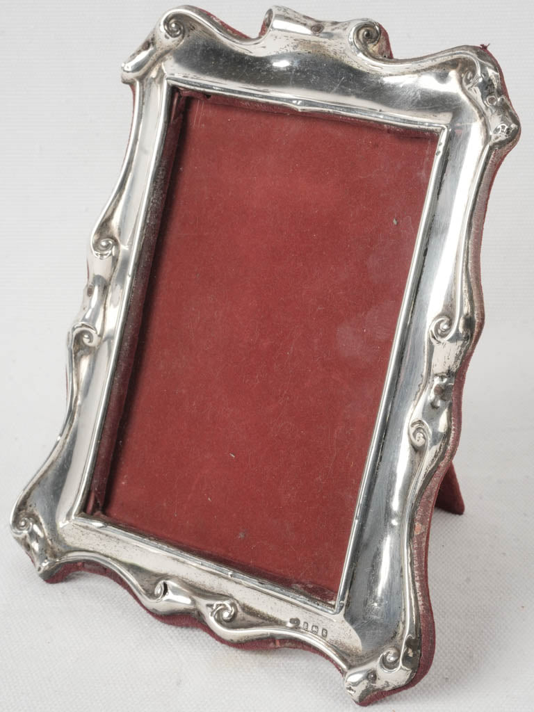 Elegant antique silver photo frame