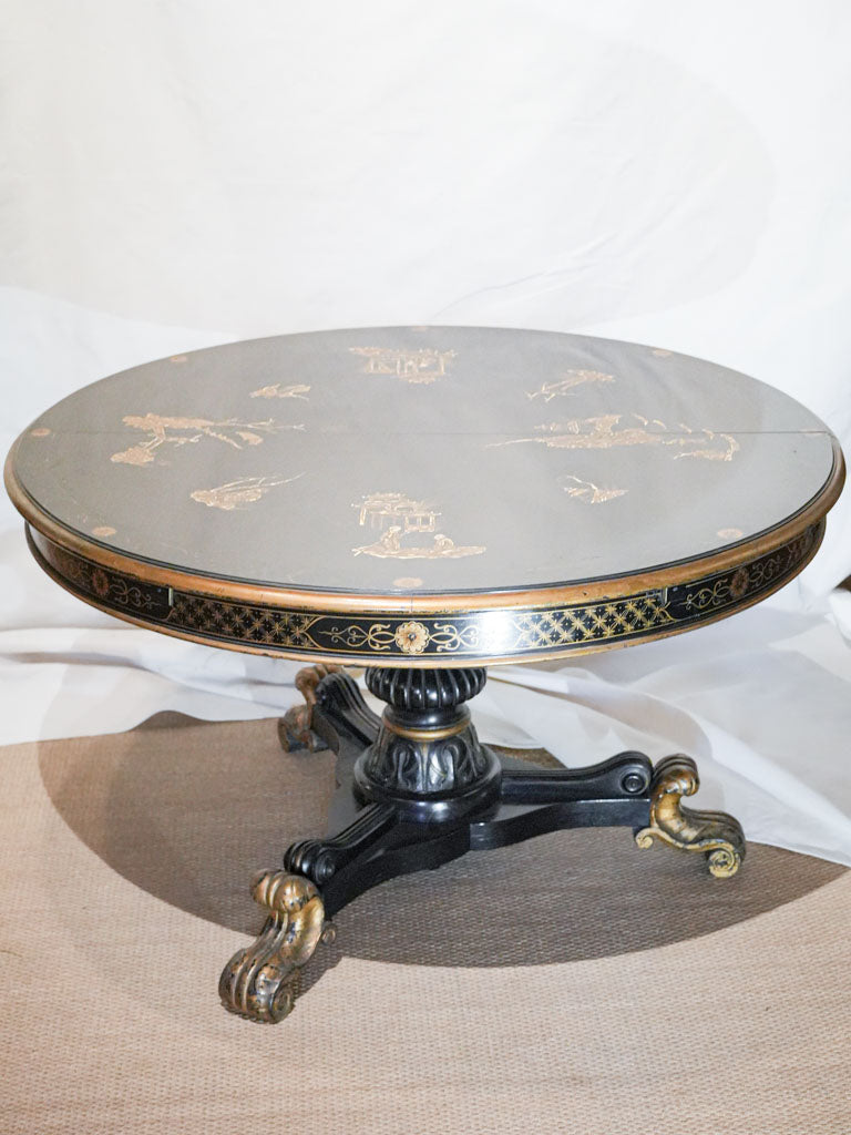 Authentic 1970s Chinoiserie dining suite