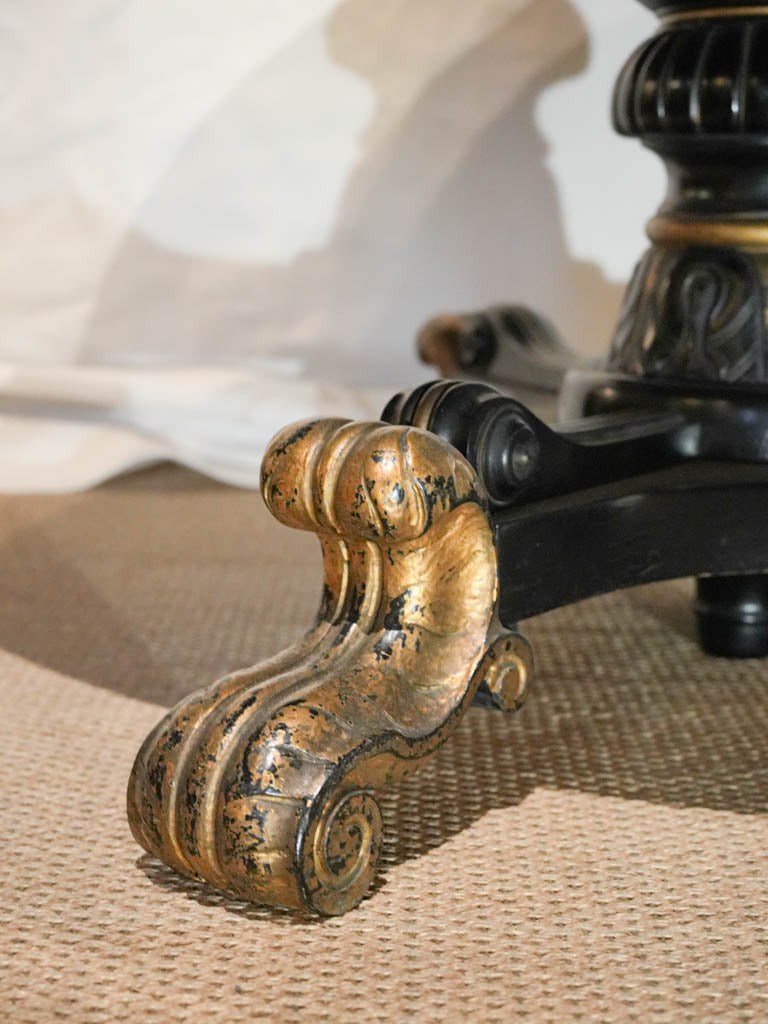 Intricate pagoda scene dining table