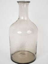 Hand-blown, ancient Alsatian glass bottle