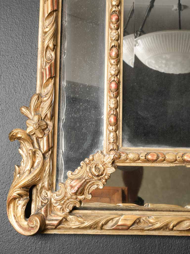 Exuberant crest acanthus leaves mirror