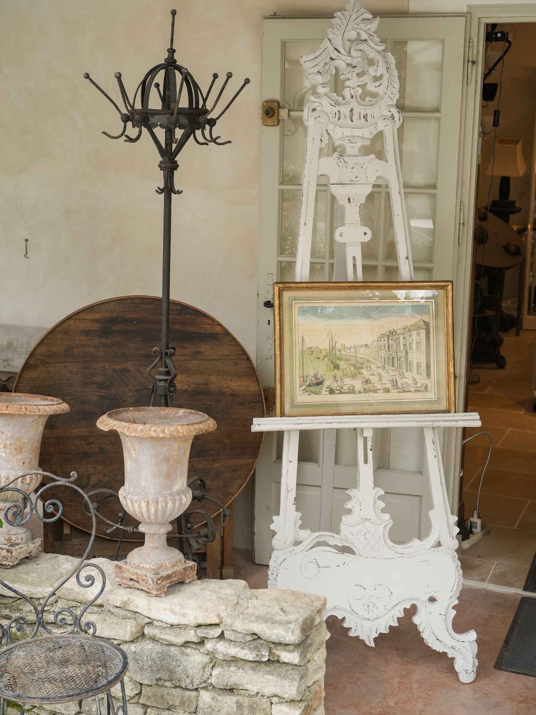 Historic elegant hand-colored artwork