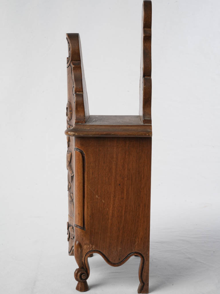 Rustic walnut key holder