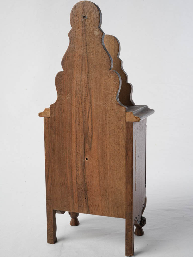 Elegant sliding-panel walnut box