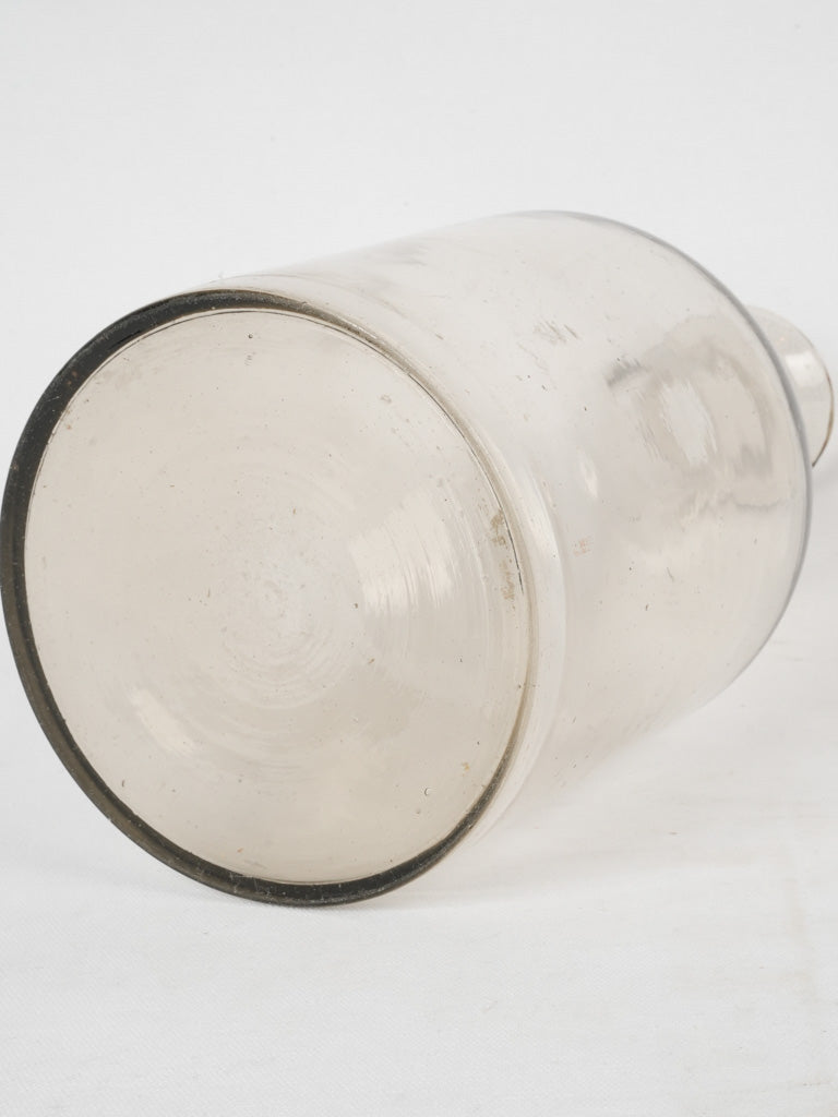 Collector's, early 20th-century heritage glass bottle