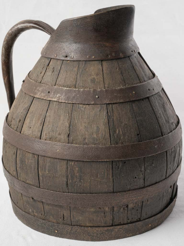 Rustic French winegrower’s pitcher