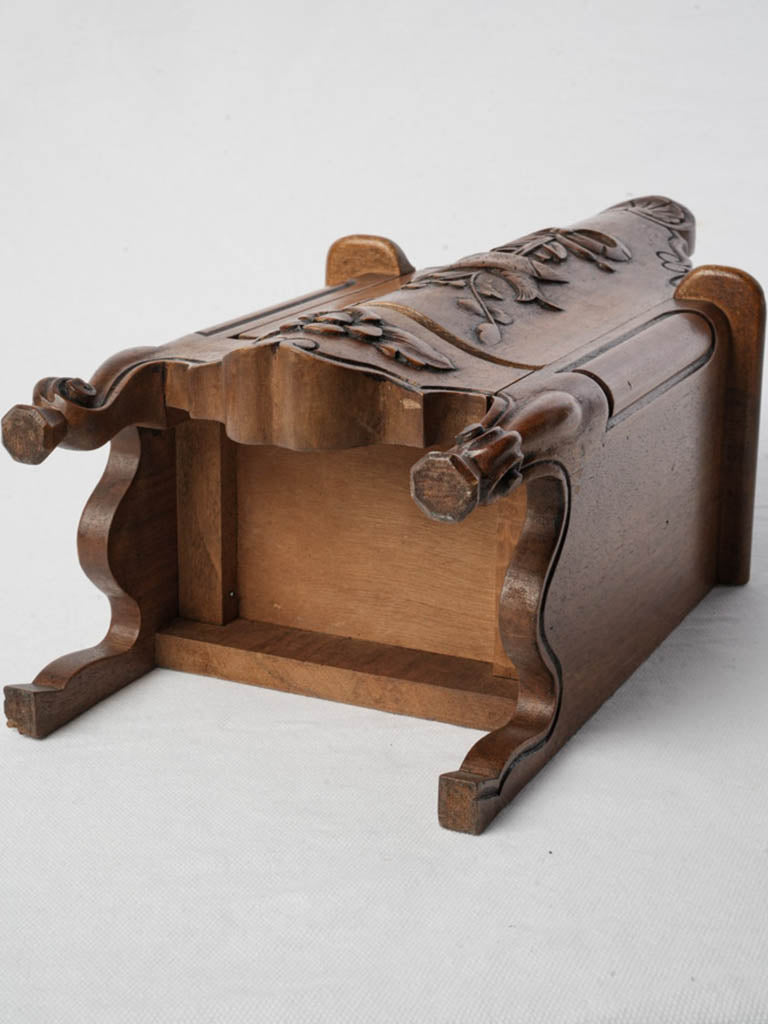 Decorative Provençal walnut utility box