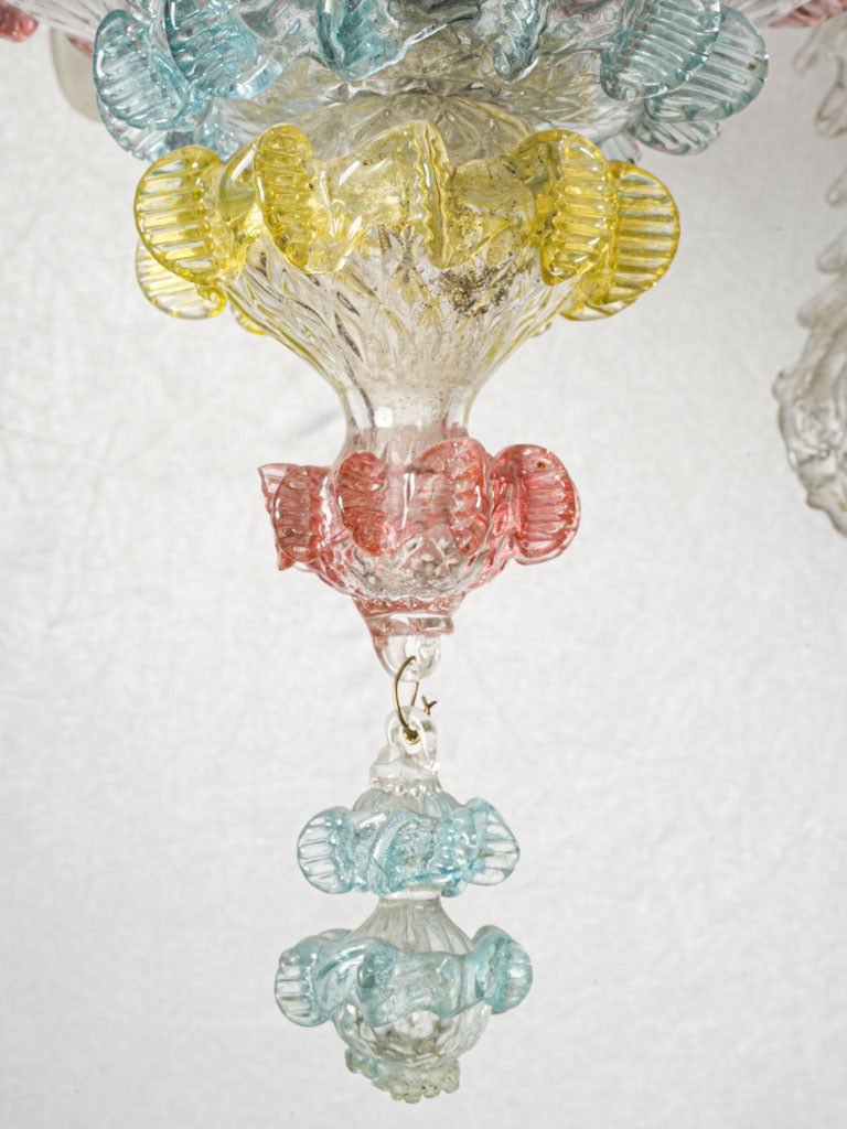 Hand-formed translucent glass lamp