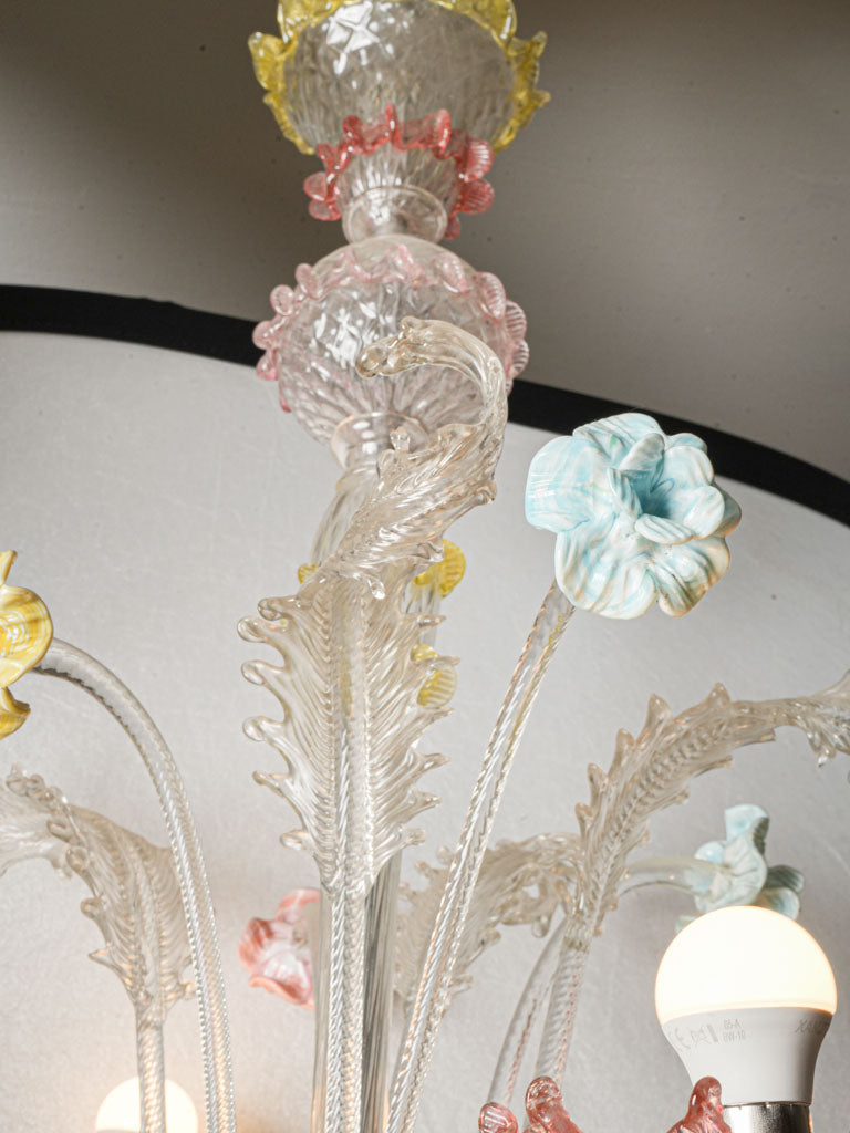 Romantic Venetian glass chandelier