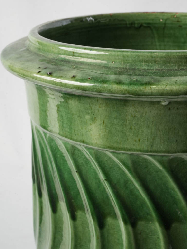Mid-century Provençal green vessel