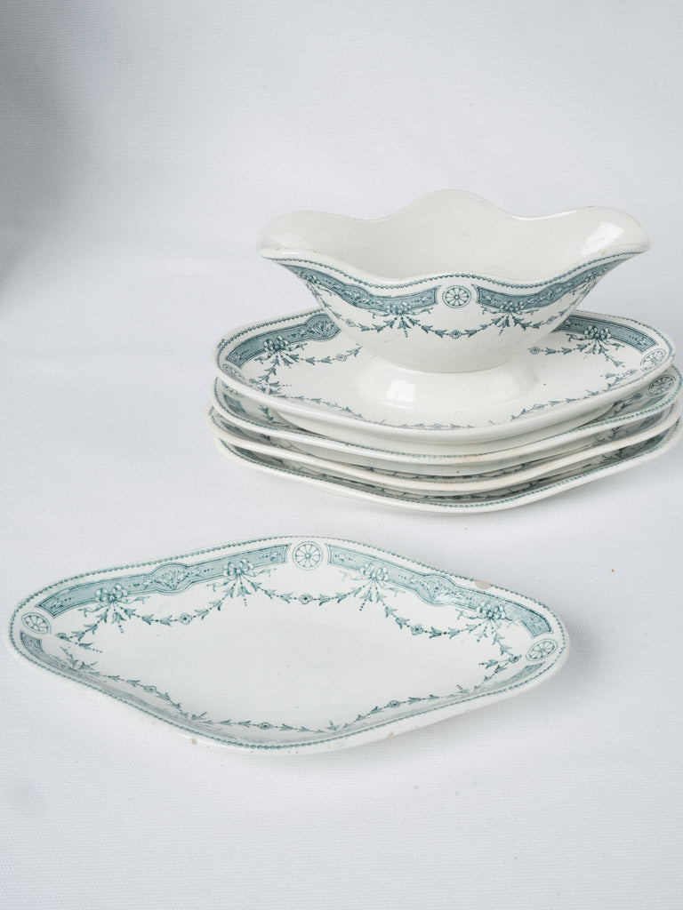 Stylish Provence floral dinner service set