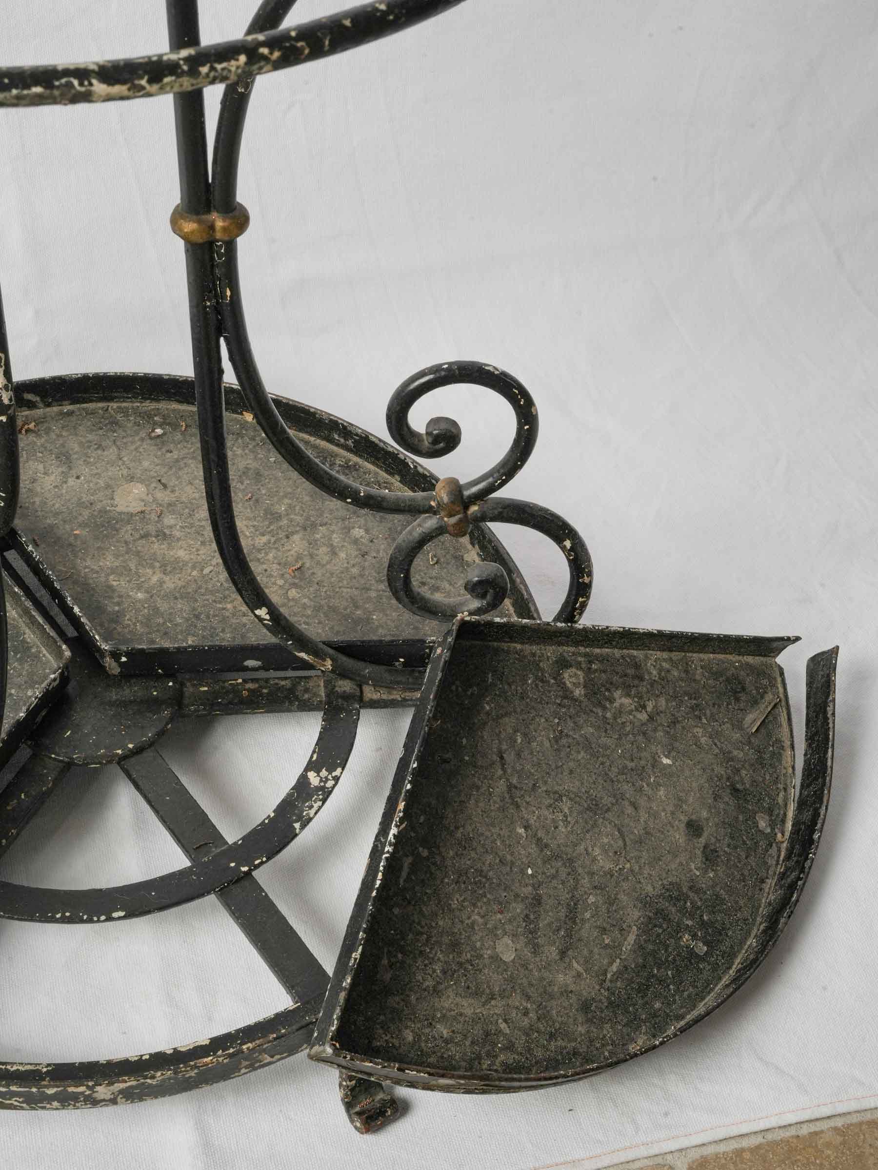 Classic ironwork vertical hall stand
