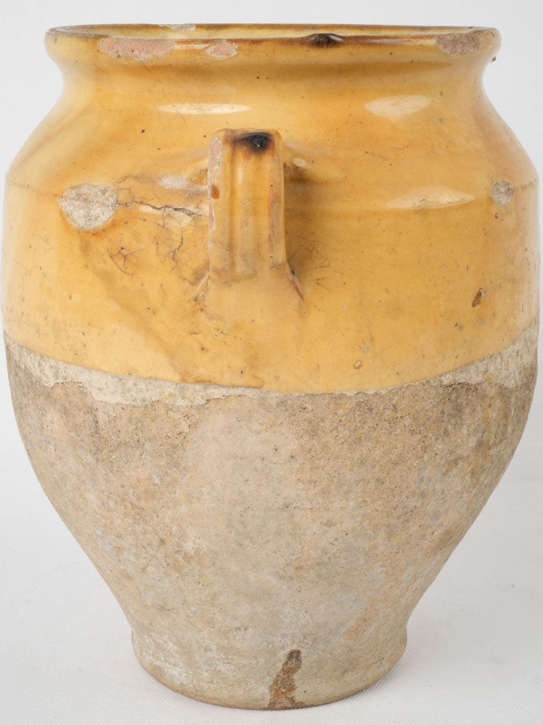Rustic handmade pottery with handles