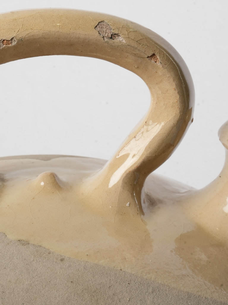 Subtle aged patina earthenware jug