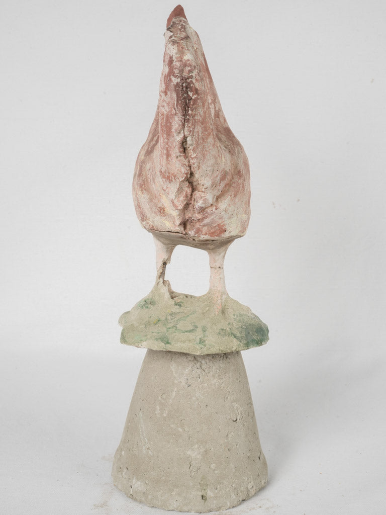 Delightful, Timeworn, Rustic Rooster Outdoor Accent