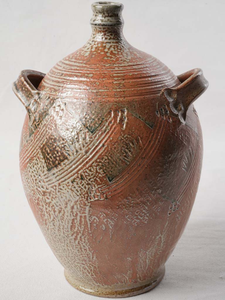 Unique French studio ceramic vessel