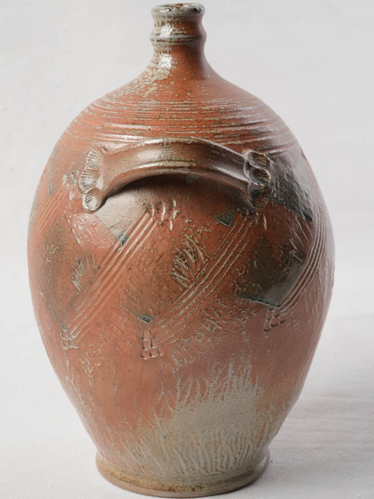 Earthy modern farmhouse pottery piece