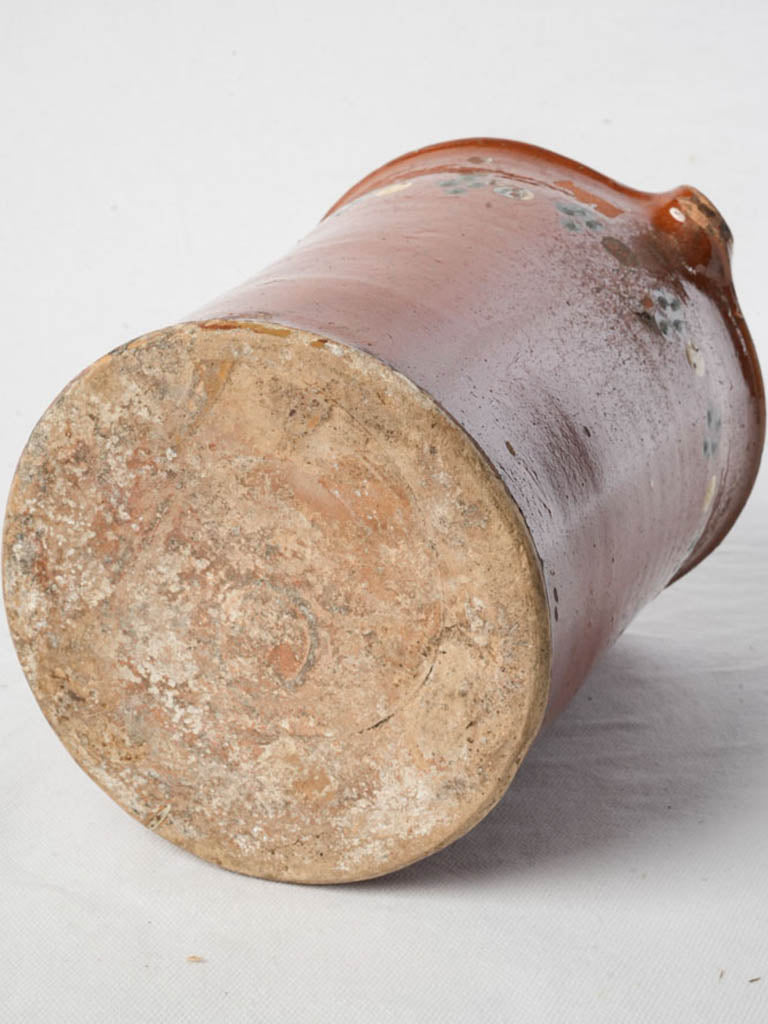 Aged Annecy pottery pitcher