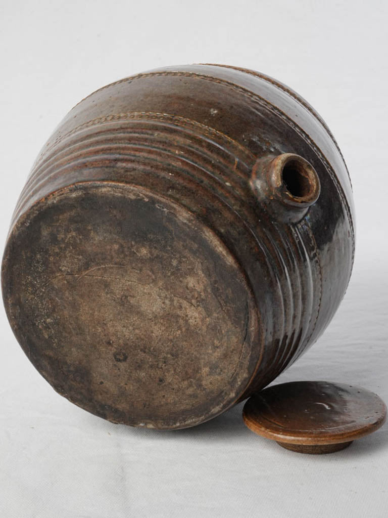 Collectible French stoneware with spout