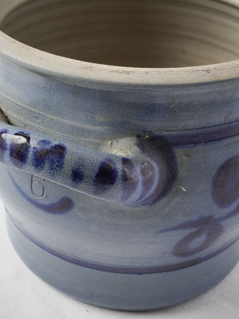 Classic European ceramic storage vessel
