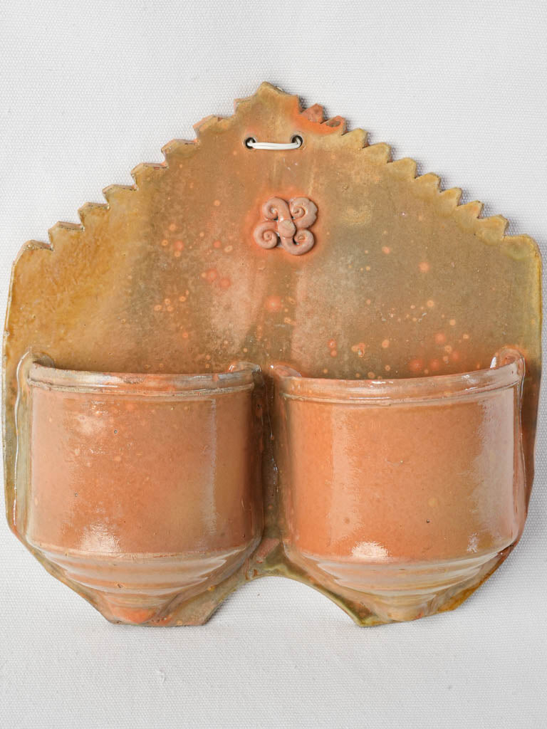Early 20th-Century Terracotta Cutlery Strainer - 11½"