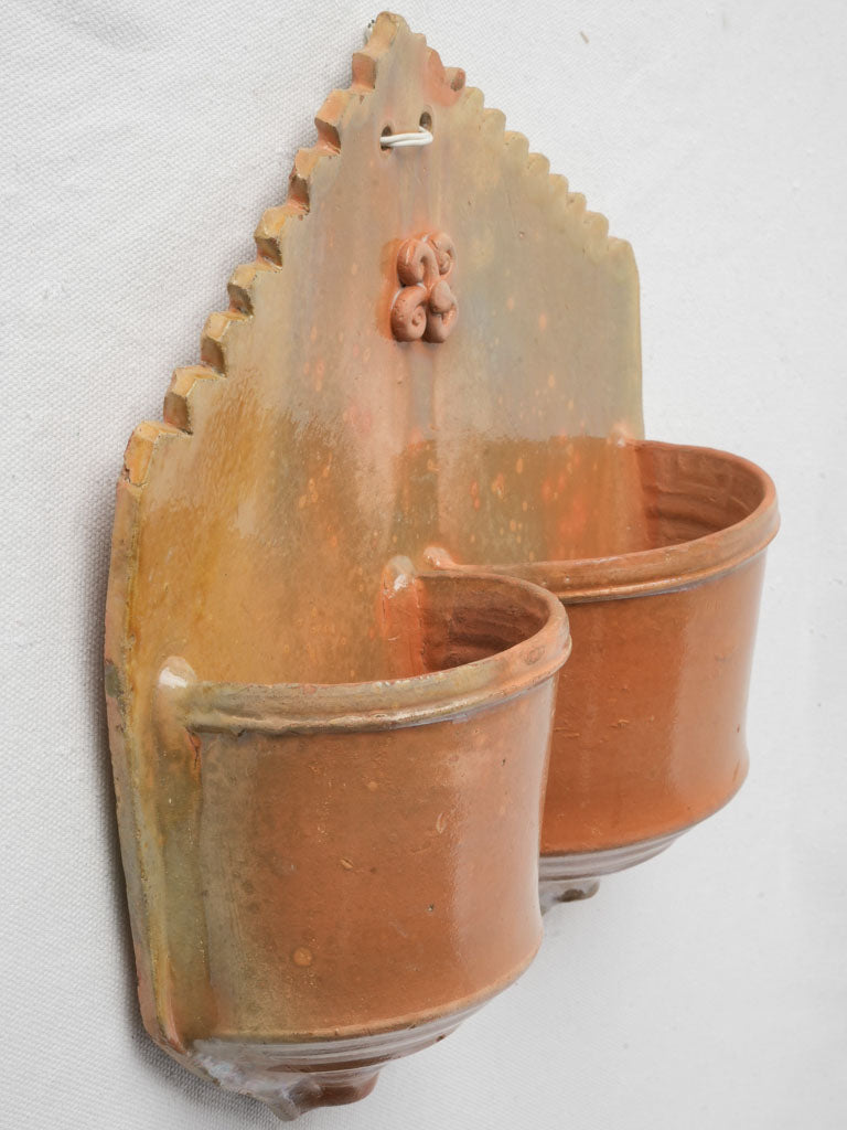 Early 20th-Century Terracotta Cutlery Strainer - 11½"