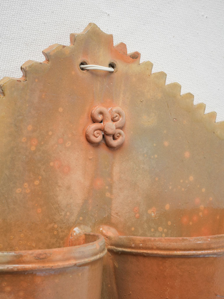 Early 20th-Century Terracotta Cutlery Strainer - 11½"