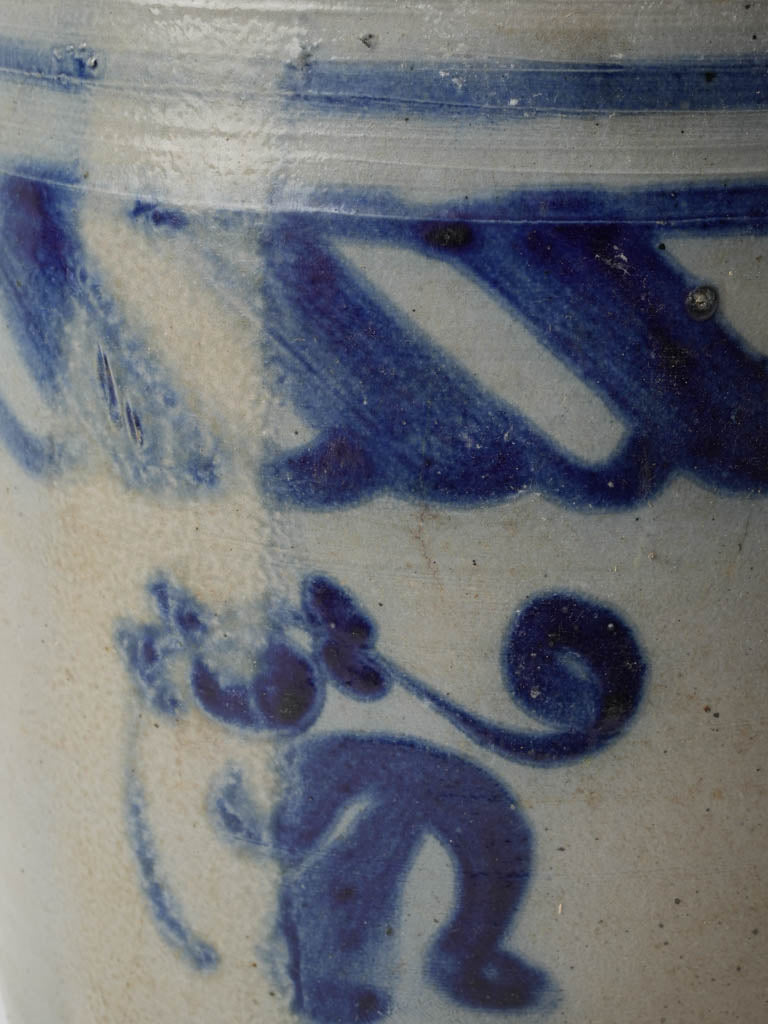 Rustic foliate adorned crock
