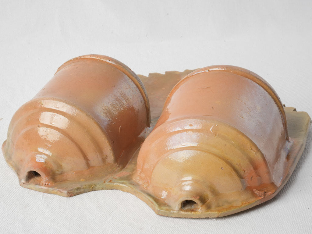 Early 20th-Century Terracotta Cutlery Strainer - 11½"